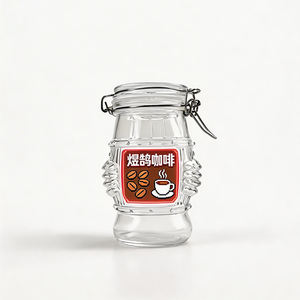 Frasco de Vidrio para Café de Gran Capacidad (420 ml) con Cierre Metálico Seguro, Apto para Guardar Mermeladas y Encurtidos Caseros - Product Image 1