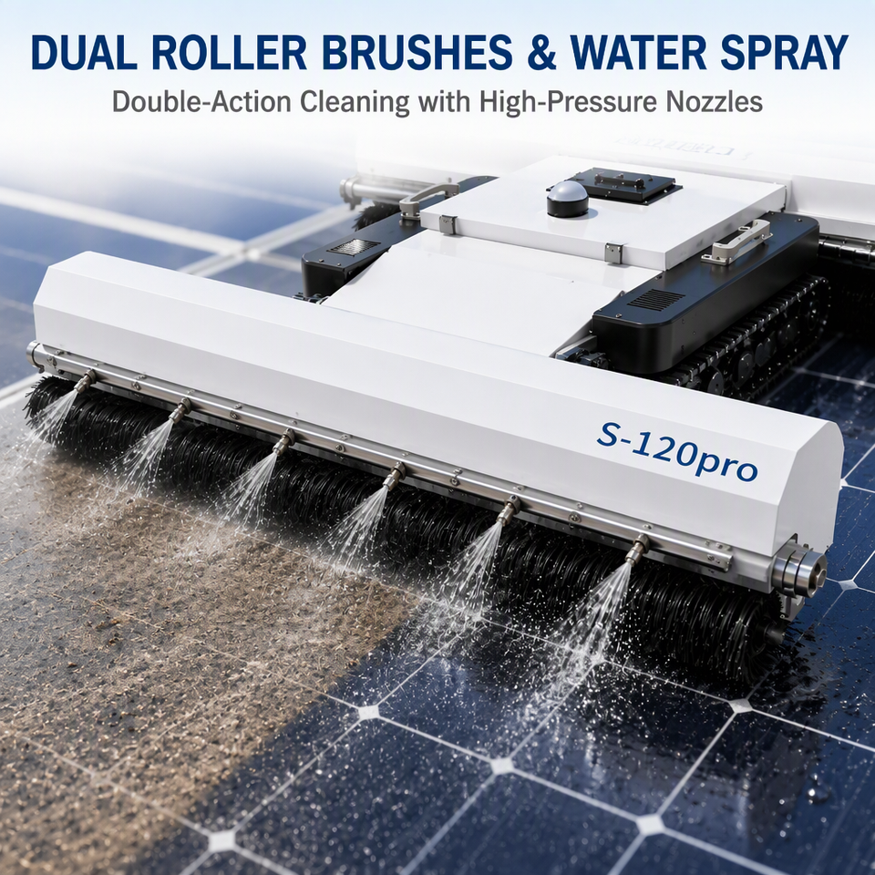 New Fully Automatic Solar Panel Cleaning Robot High-Efficiency ...