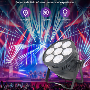 高品質400W COB LEDスポットライト<span class=keywords><strong>2</strong></span>-1 7アイズアルミフラットPARライトウォームホワイトステージライト - Product Image 1