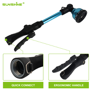 SUNSHINE <span class=keywords><strong>Lance</strong></span> <span class=keywords><strong>d</strong></span>'<span class=keywords><strong>arrosage</strong></span> manuelle en aluminium de luxe de 15 pouces <span class=keywords><strong>avec</strong></span> buses à jet variable et poignée souple pour l'<span class=keywords><strong>arrosage</strong></span> - Product Image 4