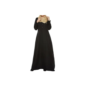 Derniers vêtements islamiques Abaya modeste pour femmes musulmanes Abaya en tissu polyester - Product Image 4
