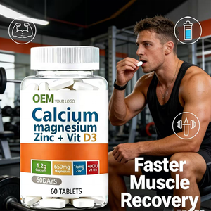 Comprimés de calcium, magnésium, zinc et vitamine D3 hautement absorbables en gros pour renforcer l'immunité, des os plus solides et le développement de la taille - Product Image 5