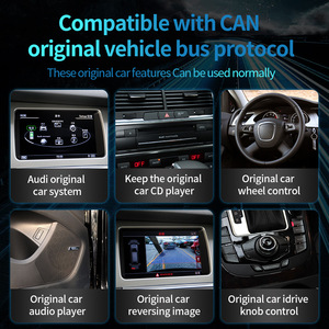 10 inch xe không dây Carplay gương liên kết đài phát thanh 4 gam Wifi GPS <span class=keywords><strong>Android</strong></span> Auto Car Stereo Video DVD Player cho Audi Q7 2005-2015 - Product Image 3