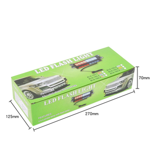 Luce Stroboscopica Universale per Auto 12V 8 LED <span class=keywords><strong>Lampeggiante</strong></span> di Emergenza Rosso <span class=keywords><strong>Blu</strong></span> per Veicoli con 3 Modalità di Lampeggio - Product Image 6