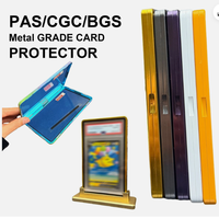 Protecteur de cartes gradées en aluminium magnétique résistant aux UV avec cadre métallique