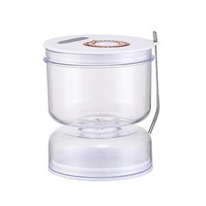 Modern Transparent ABS <b>Pickle</b> <b>Jar</b> Flip Top Fermenter Airtight Juice Separator Leakproof 800ml Food Storage Container for Kitchen - Product Image 4