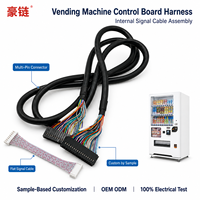 Faisceau de câblage personnalisé en cuivre pur avec isolation PVC pour carte de commande de distributeur automatique, affichage, paiement, moteur et module de capteur