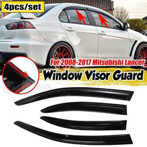 High Qualiuty 4Pcs Car Side <b>Window</b> Visor Guard Vent <b>Cover</b> Trim Awnings Shelters Protection Guard for Mitsubishi Lancer 2008-2017 - Product Image 1