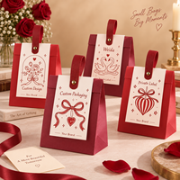 Bedruckte Papier-Geschenktüte mit Vordereinschlag, Oberer Tragegriff, Kleinproduktverpackung, Private Label