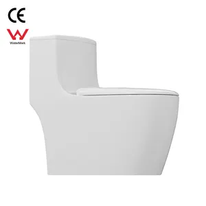 Kamar mandi WC desain sederhana Modern Siphonic s-trap satu bagian toilet peralatan sanitasi toilet wc dengan sertifikat ce