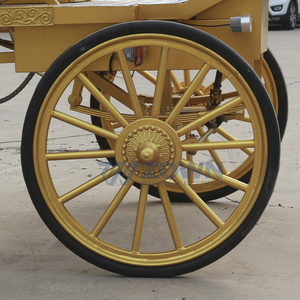Royal Luxury Electric Sightseeing Buggies Golden Horse Carriage Cart Royal Wedding Horse Carriage para la venta EE. UU. - Product Image 4