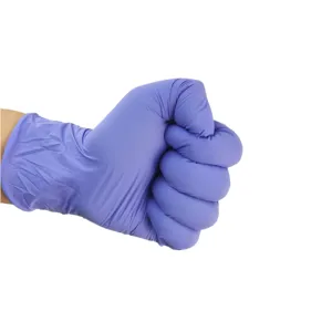 Gants d'examen jetables en gros personnalisés en usine de Chine gants jetables en nitrile sans latex et sans poudre