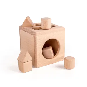 2021義烏木のおもちゃ子供のためのモンテッソーリのおもちゃブロック教育マッチ木材ボックスおもちゃの子供教育玩具WBC003