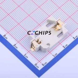 BS-06-B4AA002 Button & Strip Battery Connector SMD Connector Battery Holder CR2032 Phosphor Bronze Nickel - Product Image 1