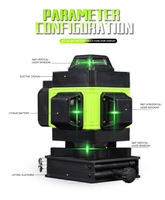 Niveau Laser Vert Autonivelant 4D 16 Lignes, 360°, Intérieur/Extérieur, Alimenté par Batterie 100-240V, Qualité Professionnelle DIY