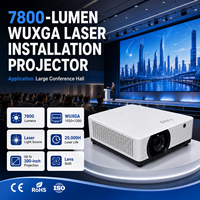 Proyector Láser Profesional WUXGA de 7800 Lúmenes con Corrección Geométrica de Desplazamiento de Lente para Auditorio