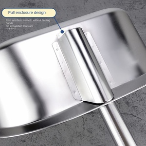 Recogedor de Basura Integrado de Acero Inoxidable Dajiang, Pala de Basura de Acero Inoxidable No Magnética, Pala de Basura Reforzada, Cubo Sanitario - Product Image 5