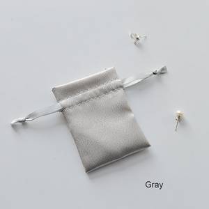 Custom LOGO Small Storage Pouch Jewelry Packaging <b>Bag</b> <b>Mini</b> Satin Drawstring for Dust Pouch - Product Image 3