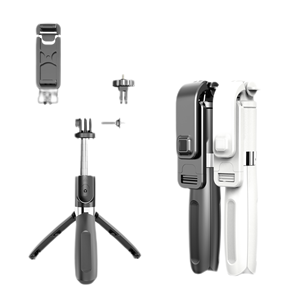 Portable 3 en 1 <span class=keywords><strong>Selfie</strong></span> <span class=keywords><strong>Stick</strong></span> sans fil téléphone portable trépied télécommande <span class=keywords><strong>L02</strong></span> <span class=keywords><strong>Selfie</strong></span> <span class=keywords><strong>Stick</strong></span> 360 Rotation Mini voyage trépied - Product Image 2