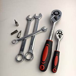 Bộ dụng cụ sửa chữa ô tô bằng thép 78 món, bộ cờ lê, dụng cụ cầm tay, hộp đựng dụng cụ, cờ lê ratchet, cờ lê miệng, dụng cụ công nghiệp - Product Image 2