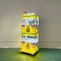 Machine à griffes d'arcade 4 joueurs avec LED, jeu de grue à prix, structure métallique, garantie 1 an
