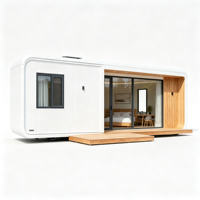 Vente Directe – Nouvelle Cabine Préfabriquée de Luxe Mini Apple Cabin, Structure en Acier Léger, Ignifugée, Moderne, Portable, Conteneur de Bureau 20 pieds 40 pieds