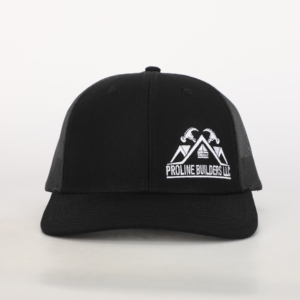 Gorra de béisbol curvada con marco K personalizado, gorra de camionero ajustable de malla a la moda, bordado negro plano de dos tonos para exteriores, informal - Product Image 2