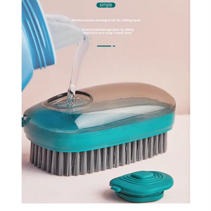Multifunctional Cleaning <b>Brush</b> Portable Plastic Clothes Shoes Soap Dispenser Hydraulic Laundry <b>Brush</b> Hands Cleaning <b>Brush</b> - Product Image 4