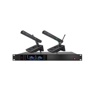 Micrófono de conferencia inalámbrico dual 2802 con auriculares de cuello de ganso y micrófono de pistola corta - Product Image 6