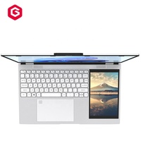 Laptop layar ganda 15.6 + 7 inci IPS 1920x1080, laptop baru RAM 16GB SSD 1T komputer netbook murah