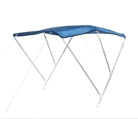 Housse de kayak à charnière facile à installer Pare-soleil pliable universel gonflable pour bateau bimini