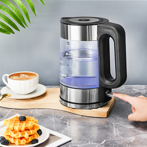 Bouilloire électrique en verre 2L, base rotative à 360 degrés, sans fil, arrêt automatique, fonction maintien au chaud, double fonction bouilloire, sûre et durable - Product Image 3