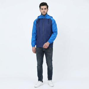 Breathable comfortable Men Windbreaker Jacket wholesale price Contrasting colors <b>top</b> trending windbreaker jacket for men - Product Image 1