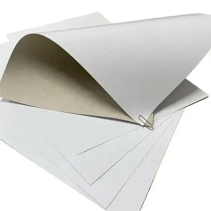200 gsm 250 gsm 300 gsm Duplexpapier Export beschichtete Karte Platte Papier Duplexpapier mit grauer/weißer Rückseite