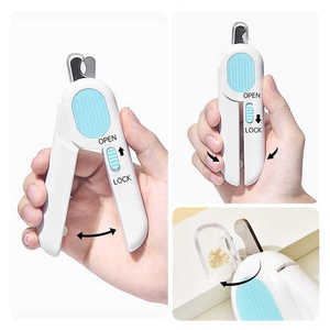 เครื่องตัดเล็บสัตว์เลี้ยงมืออาชีพ ทำจากสแตนเลส พร้อมไฟ LED ดีไซน์เพื่อความปลอดภัย และตะไบเล็บ - Product Image 3