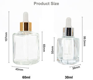 Flacons en verre vides de haute qualité à fond épais de 30 ml et 60 ml <span class=keywords><strong>pour</strong></span> huile à barbe, compte-gouttes, teinture, soin du corps, soin de la peau, huile essentielle <span class=keywords><strong>pour</strong></span> <span class=keywords><strong>le</strong></span> visage - Product Image 4