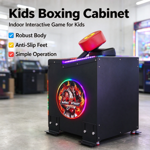 Macchina da Boxe per Bambini con Luci LED e Display Punteggio, Funzionamento a Moneta per Centri di Divertimento, Disponibile - Product Image 1
