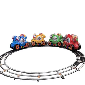 Customized zoo kids amusement park electric track train for sale