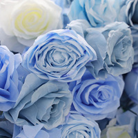 NINI Hochzeit Maßgefertigter Farbiger Herzförmiger Seiden-Blumenbogen Handgemachte Künstliche Blumen für Heiratsantrag Zeremonie Dekoration Ausstellungshalle