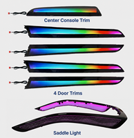 Kit d'éclairage d'ambiance intérieur Trontech Audi A4 B8 2009-2015, 64 couleurs, contrôle par application, lampe d'ambiance LED, moulage 1:1, garniture complète, CE RoHS
