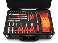 Kit d'outils de réparation pour véhicules électriques isolés VDE 1000V, ensemble d'outils d'entretien hybride pour électriciens dans un étui blister