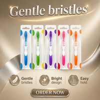 Brosses à dents de marque chinoise à bas prix avec poils en nylon et manche en plastique