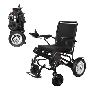 <span class=keywords><strong>120kg</strong></span> Capacité de charge Voyage Portable Pliable Électrique Fauteuil Roulant Tout Terrian Conduite Lisse Fauteuil Roulant Électrique pour Aîné - Product Image 1