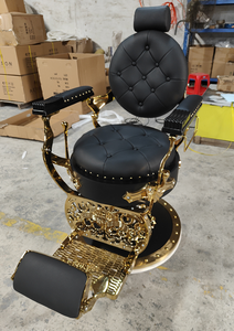 <span class=keywords><strong>Utopia</strong></span>-silla de barbero dorada para hombre, silla de salón moderna resistente, antigua - Product Image 5