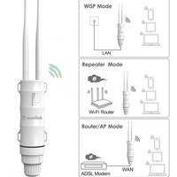 Routeur Wavlink WL-WN570HA1 600M haute puissance pour extérieur, double fréquence 2.4G+5G, double antenne, amplificateur de puissance intégré