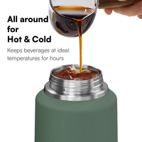 Bouteille d'eau isolée sous vide à double paroi de 40oz Hong Ling-Étanche, résistante aux éclaboussures, sans BPA et parfaite pour les voitures
