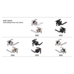 Trung Quốc Nhà sản xuất khóa riêng tư cửa đòn bẩy xử lý hợp kim kẽm cửa khóa bán hot trong Canada & Mỹ trong nhà cửa thị trường khóa - Product Image 2