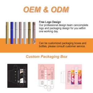 Etiqueta personalizada hecha en EE. UU. Logotipo privado Rosa Orgánico Alargamiento Más grueso Más largo Natural Potenciador de pestañas Crecimiento Suero para pestañas - Product Image 2