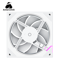 Ventilador de Refrigeración AntarcChill Blanco de 120 mm, Alto Flujo de Aire, Bajo Ruido, PWM, Rodamiento Hidráulico, Disipador de Calor de Plástico, Ventilador para Caja de PC, Logotipo Personalizado