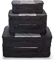 Sac d'emballage de bagages TravelWise Compression en nylon de qualité supérieure personnalisé avec trousse de toilette Cubes d'organisation Lot de 5